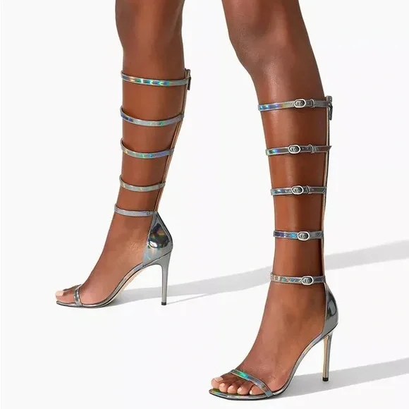 Stuart Weitzman Nudistcurve Gladiator 100 Sandal - Picture 1 of 10